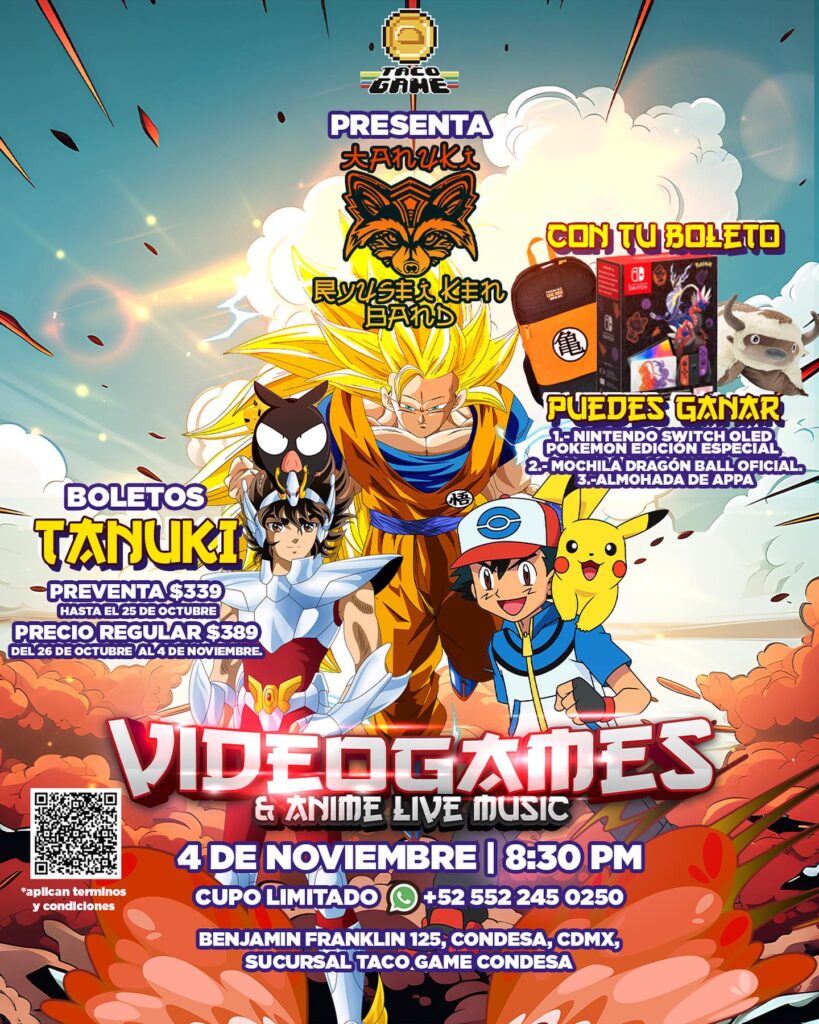 mexmads_Videojuegos anime y música una oportunidad única en Taco Game Condesa_01